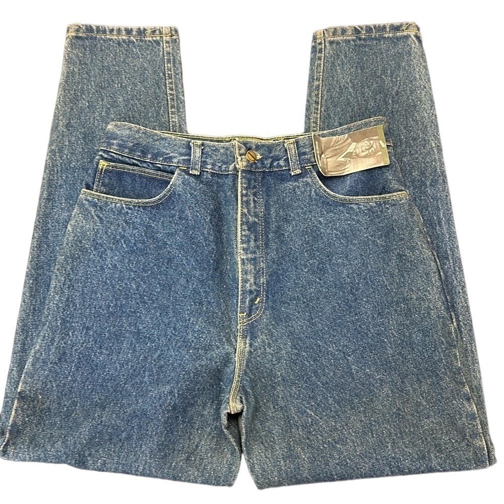Vintage Forenza Ultra High Rise Tapered Leg Mom Jeans Size 14 Denim Retro NOS